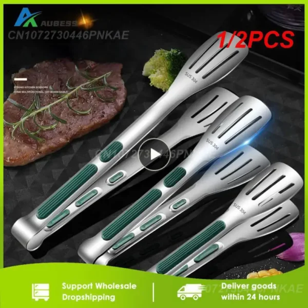 1/2PCS Stainless Steel Steak Clip 1