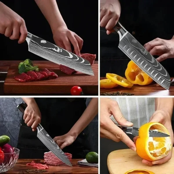 10pcs Kitchen Knives Set 3