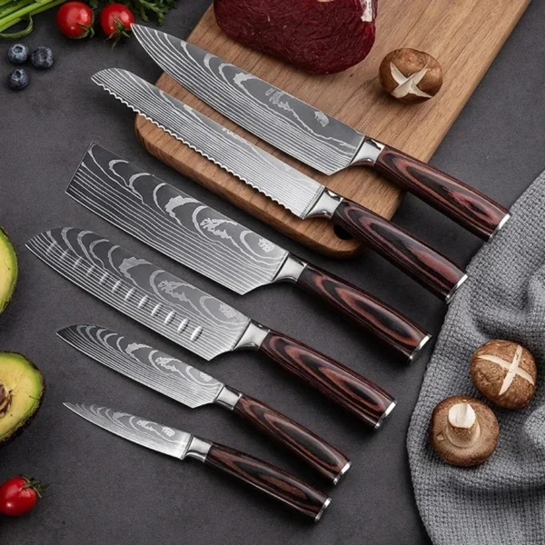 10pcs Kitchen Knives Set 4