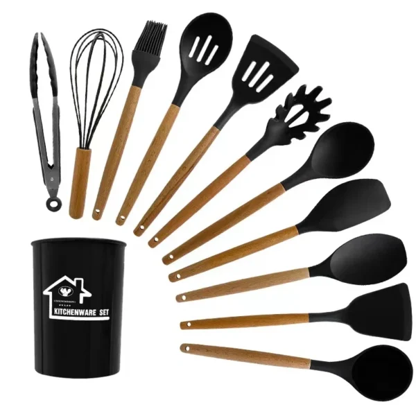 Silicone spatula and spoon 12-piece set 4