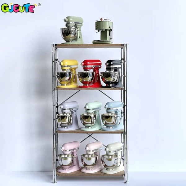 1Set Dollhouse Miniature Blender Multifunction Mixer Chef Machine Cuisine Machine Kitchen Appliances Cooking Utensils Model Toy 3