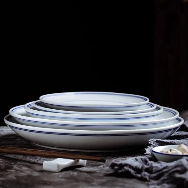 Retro Blue And White Plate 3