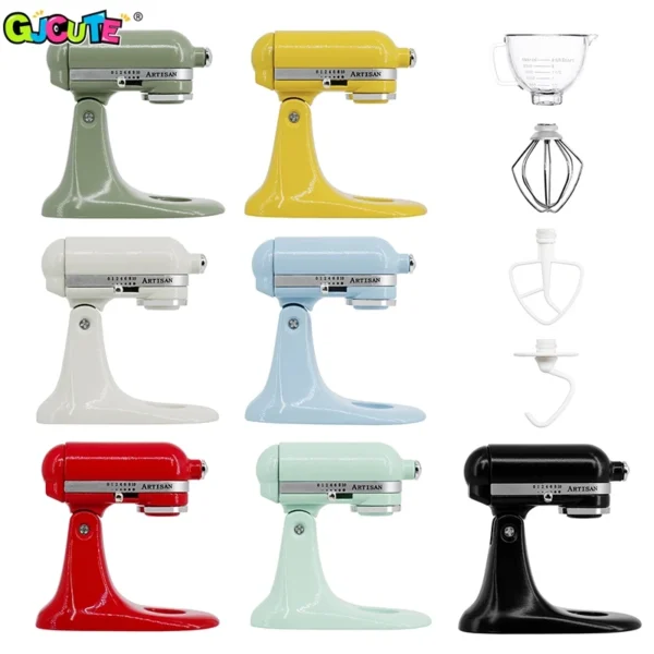 1Set Dollhouse Miniature Blender Multifunction Mixer Chef Machine Cuisine Machine Kitchen Appliances Cooking Utensils Model Toy 2