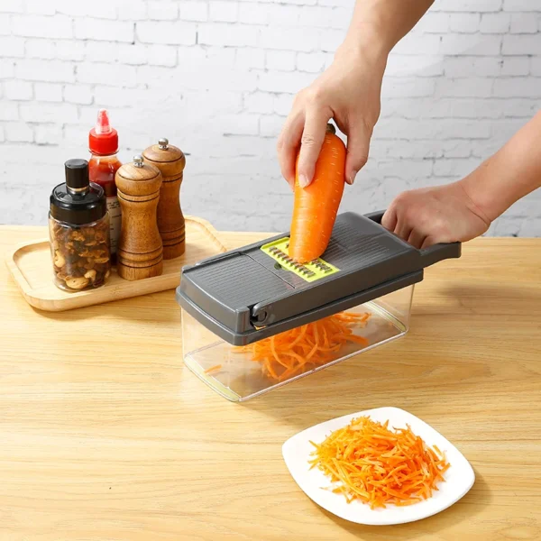 14/16 in 1 Multifunctional Vegetable Chopper Onion Chopper Handle Food Grate Food Chopper Kitchen Vegetable Slicer Dicer Cut 6