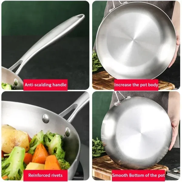 Stainless Steel Frying Pan, 5