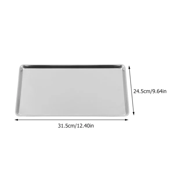 Baking Sheet Cookie Tray Metal Baking Pan Sheet Cookie Tray Professional Stainless Steel Baking Pan Tray Easy Clean Dishwasher 5