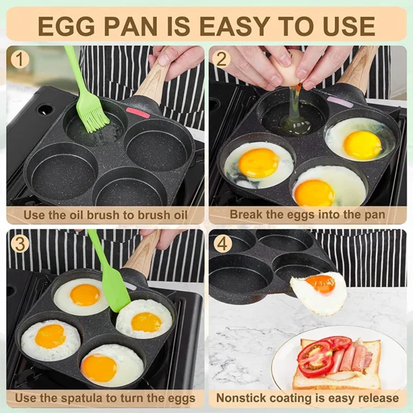 4hole Nonstick Frying Pan 5