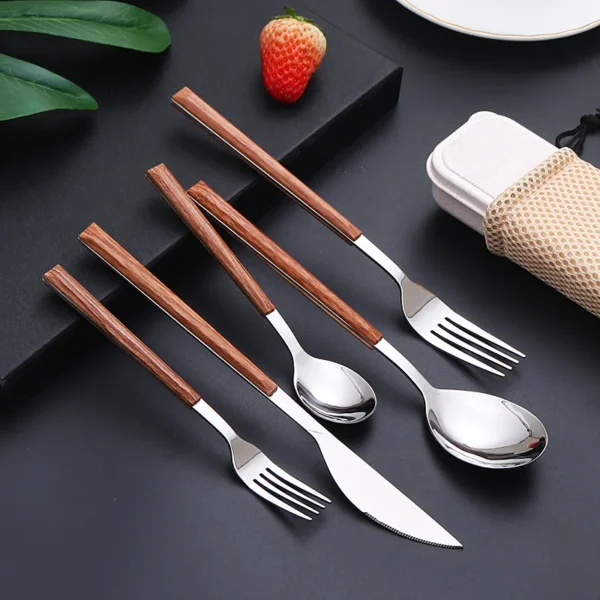 Tableware with Wooden Handle 5