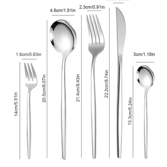 30pc Stainless steel cutlery set 2