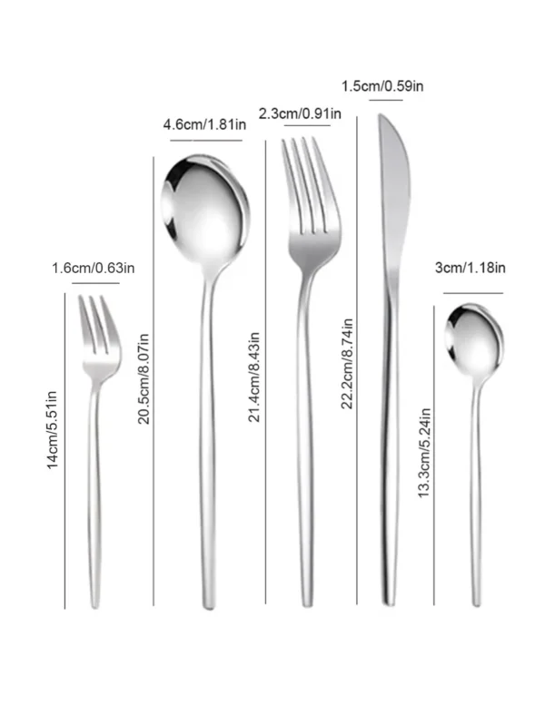 30pc Stainless steel cutlery set 2