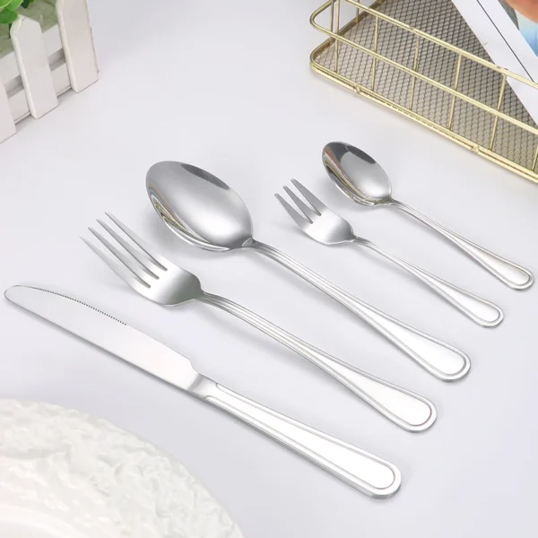 6/30pcs Stainless steel cutlery set 2