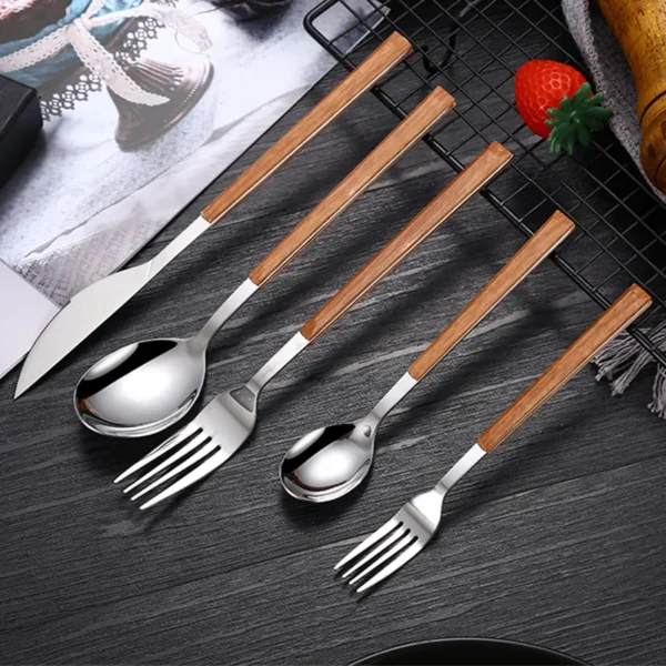 Tableware with Wooden Handle 1