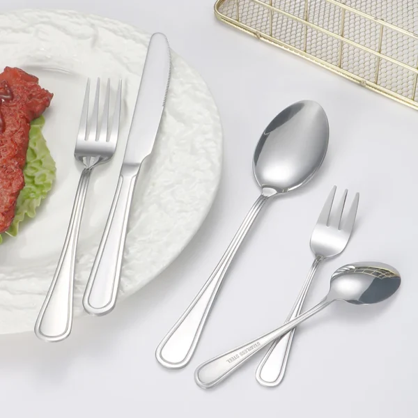 6/30pcs Stainless steel cutlery set 4