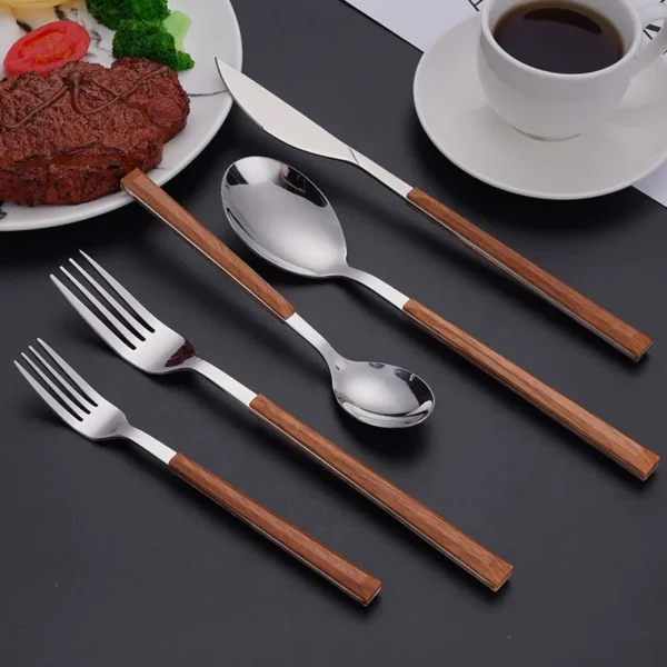 Tableware with Wooden Handle 2