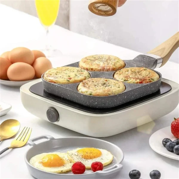 4hole Nonstick Frying Pan 4