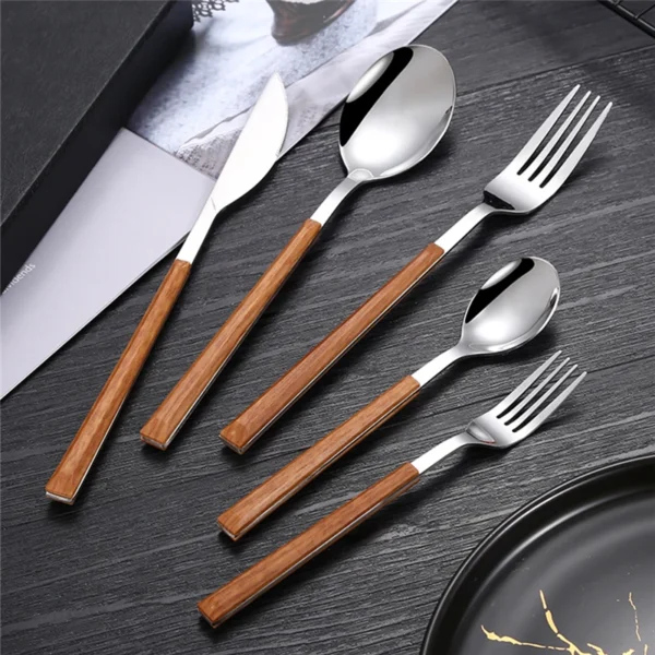 Tableware with Wooden Handle 4