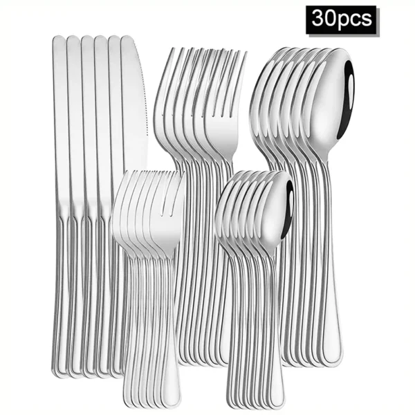 6/30pcs Stainless steel cutlery set 1