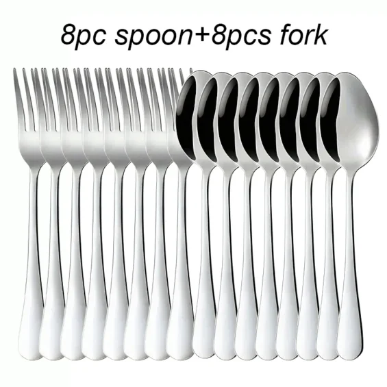 16pcs Stainless steel tableware 1