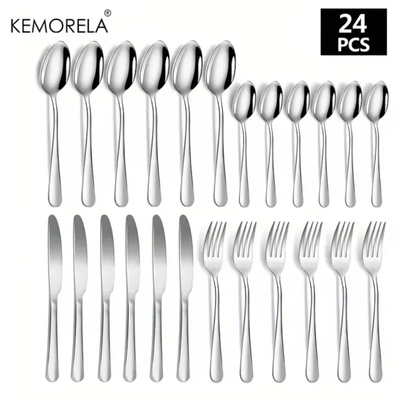 KEMORELA 24pcs Dinnerware Set 1