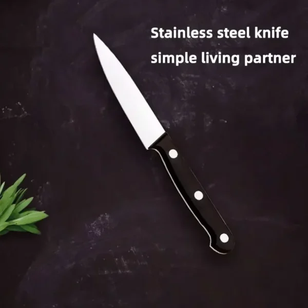 6-Pack Black Fruit Knife 3