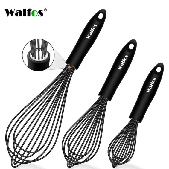 WALFOS 1pcs/3set Silicone Whisk 1