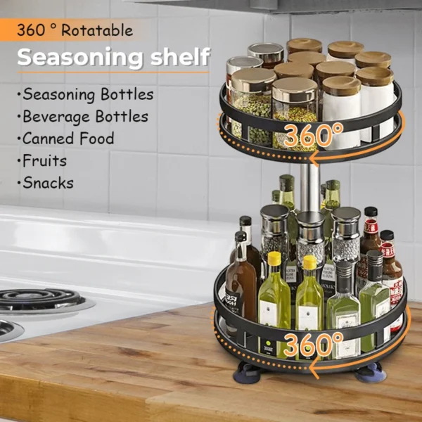 360°Rotation Spice Rack 2