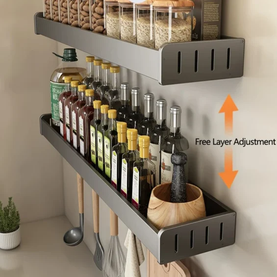 Wall Mounted Spice Rack 2