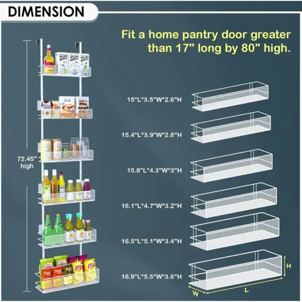 Over the Door Pantry Organizer 3