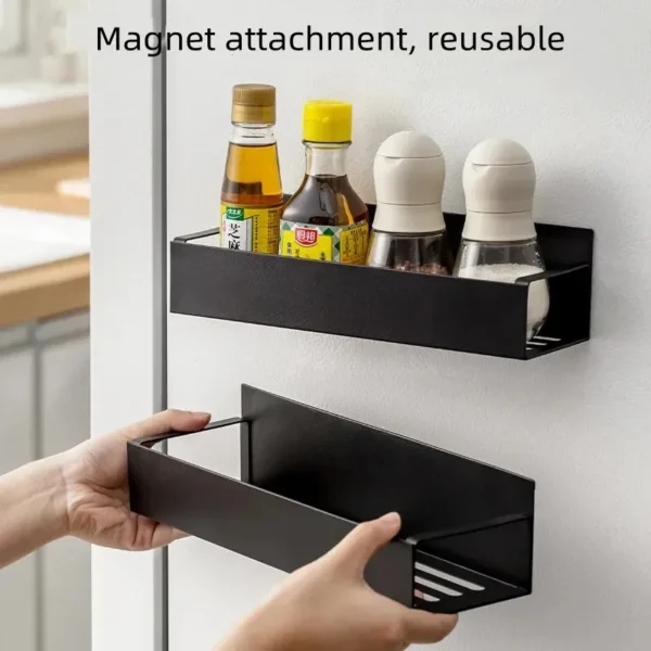 Refrigerator Magnetic Shelf Spice Organizer 3