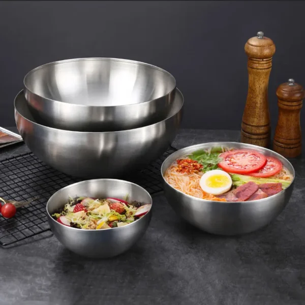 Korean Stainless Steel Salad Bowl 5