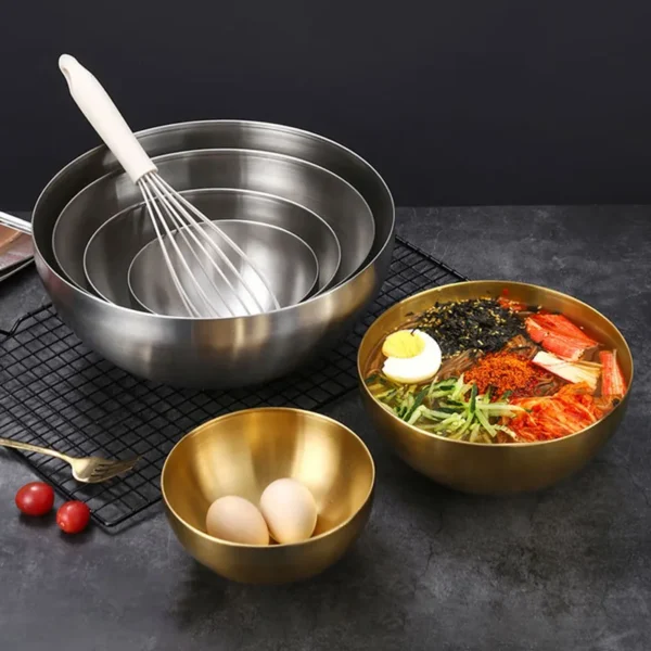 Korean Stainless Steel Salad Bowl 2