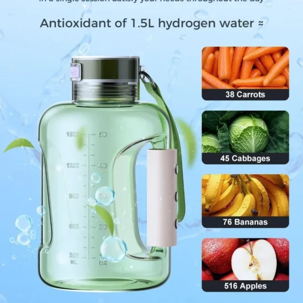 Hydrogen Water Bottle 1.5L 3