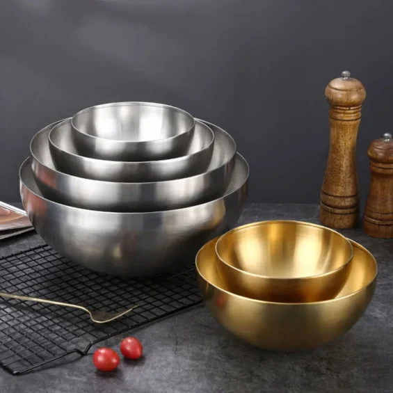 Korean Stainless Steel Salad Bowl 1